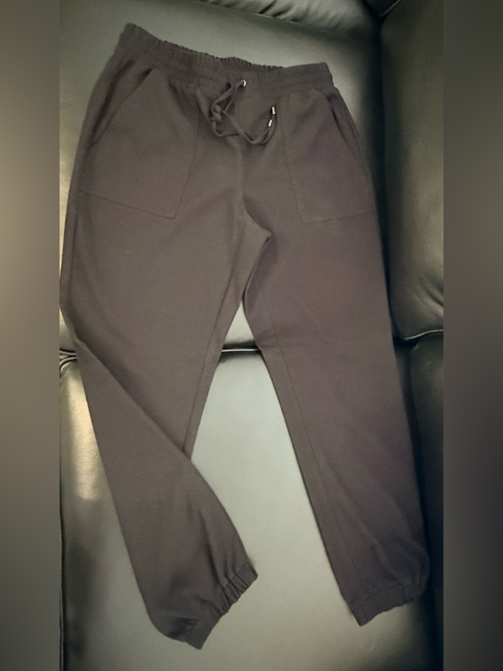 Nine West Women's Black Jogger Pants with Drawstring Waist